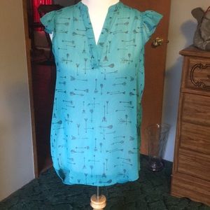 Sheer over-shirt short long fun top